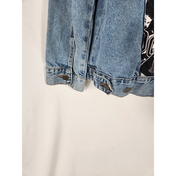 ACDC Rock Band Licensed Denim Jean Jacket 90's Grundge Rock Y2K US/M - Picture 6 of 7